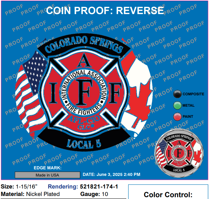 2025 Local 5 Memorial Coin